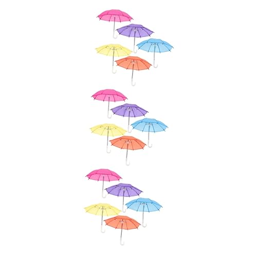Toyvian 15 Stück Teiliges Mini Puppenschirm Dekorative Kleine Regenschirme Bunte Farben Robust und als Puppendeko und Miniatur Schreibtischaccessoire Toyvian 15 Stück Teiliges Mini Puppenschirm Dekorative Kleine Regenschirme Bunte Farben Robust und als Puppendeko und Miniatur Schreibtischaccessoire von Toyvian