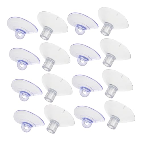 Toyvian 16 Stück Katzen -Hängematte Saugnapfbecher Katzenfenstersaugne Pet Fenster Barsch Saugerbecher Saugnäpfe für Fenstersitzstangen Saugnapfschraube PVC Transparent von Toyvian
