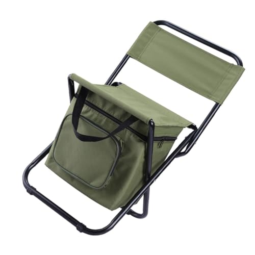 Toyvian 1Pc Tragbare Klappstühle Faltbare Outdoor Stuhl Grün Multifunktions Oxford Tuch Stuhl Camping Eisen Rohr von Toyvian