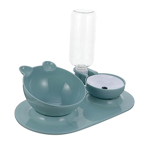Toyvian 1Satz Haustier Wasserflasche mit Erhöhter Futterschale Automatischer Wasserspender für Katzen Rutschfester zu Reinigen aus Hochwertigem Material Toyvian 1Satz Haustier Wasserflasche mit Erhöhter Futterschale Automatischer Wasserspender für Katzen Rutschfester zu Reinigen aus Hochwertigem Material von Toyvian