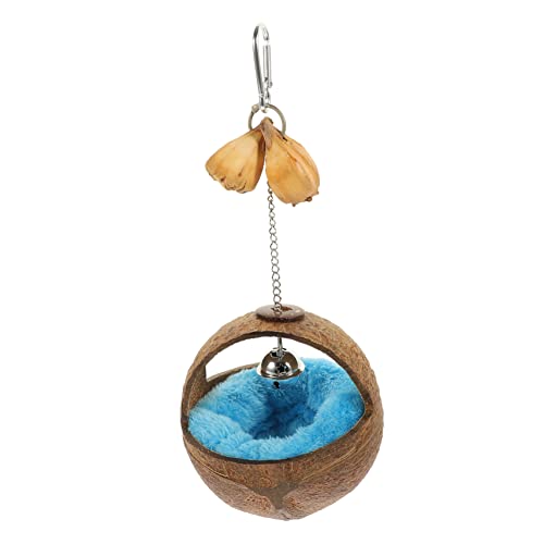 Toyvian Kokosnuss Vogelhaus Hängendes Schlafnest für Papageien und Wellensittiche Brutvogelkäfig mit Kissen Dekorativer Vogelkäfig aus Holz Ruhevogelbett für Haustiere Toyvian Kokosnuss Vogelhaus Hängendes Schlafnest für Papageien und Wellensittiche Brutvogelkäfig mit Kissen Dekorativer Vogelkäfig aus Holz Ruhevogelbett für Haustiere von Toyvian