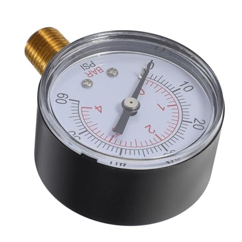Toyvian 1Satz Kompaktes Pool Wasserdruckmessgerät Robustes Manometer für Aquarien und Einfache Bedienung Langlebiges Material Npt von Toyvian