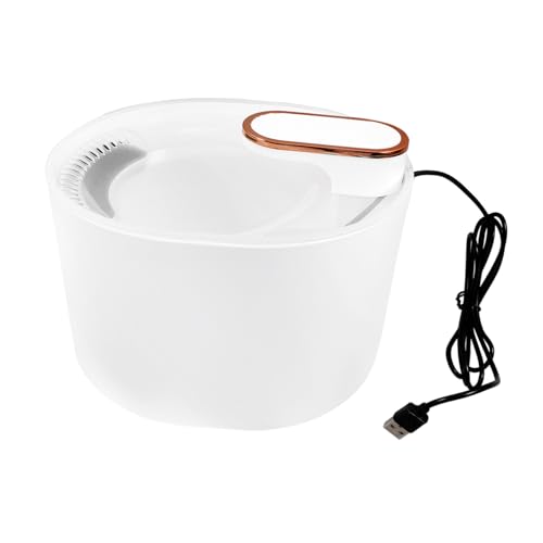 Toyvian 1Satz Pet Wasserbrunnen Für Katzen Und Automatischer Trinkspender Mit Leiser Pumpe LED Licht Und Wasserfilter Für Haustierhaltung von Toyvian