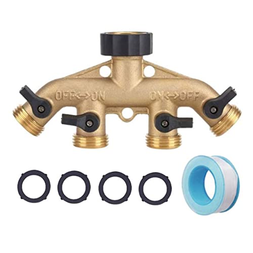 Toyvian 1Satz Wasserhahn Schlauchadapter Messing Langlebiger Verteiler für Garten und Haushaltsanwendungen Einfache Installation Hohe Dichtwirkung Kompatibel Toyvian 1Satz Wasserhahn Schlauchadapter Messing Langlebiger Verteiler für Garten und Haushaltsanwendungen Einfache Installation Hohe Dichtwirkung Kompatibel von Toyvian