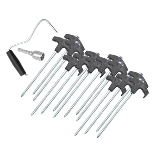 Toyvian 1Satz Zeltheringe Teilig Stabiler Erdspieß Für Zeltbefestigung Wiederverwendbar Für Camping Outdoor Und Verschiedene Bodenarten von Toyvian