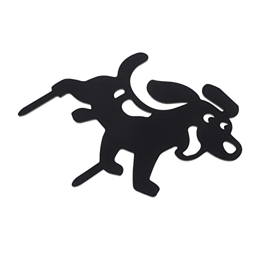 Toyvian 1Stück Gartenhundschild Hochwertigem Material Dekoratives Hundezeichen für Außenbereich Hofornament zur Verschönerung von Garten von Toyvian