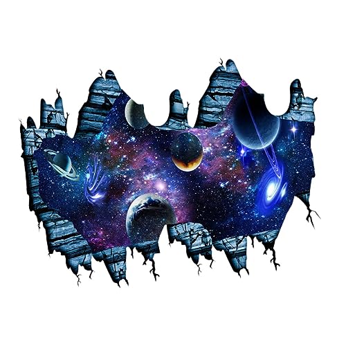 Toyvian 1Stück Wandaufkleber Planet Mural Sticker für Kinderzimmer Abnehmbar und Leuchtend für Wohnzimmer Schlafzimmer und von Toyvian