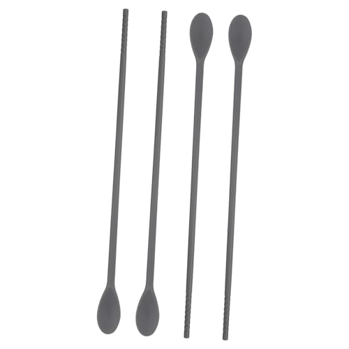 Toyvian 2 Paare Silikon Rührstäbchen Doppel-end Löffel und Essstäbchen Küchenhelfer Multifunktional zum Rühren Speisen und Servieren Bpa-frei Komfortables Design Feine von Toyvian