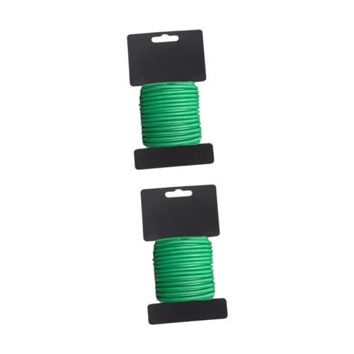 Toyvian 2 Rollen Bindedraht aus Kunststoff Anlage Gartendraht Gartenarbeit Pflanzen Garten stützdraht Kabel Gartenzubehör Gartenbaulinie Blumenpot -Rebefixierung TPR Grün Toyvian 2 Rollen Bindedraht aus Kunststoff Anlage Gartendraht Gartenarbeit Pflanzen Garten stützdraht Kabel Gartenzubehör Gartenbaulinie Blumenpot -Rebefixierung TPR Grün von Toyvian
