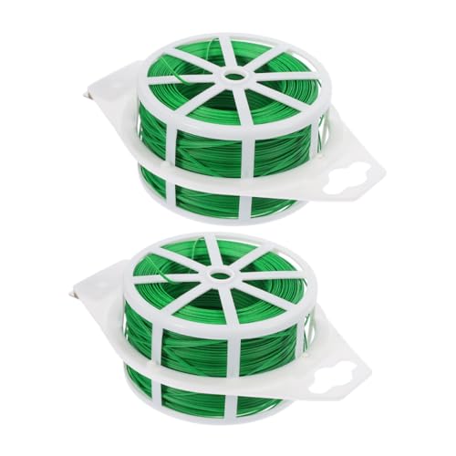 Toyvian 2 Rollen Multifunktionaler Gartenbindedraht Je PVC Beschichtet Flexibler Pflanzendraht zur Befestigung von Kletterpflanzen Gemüse und Kabeln Robuste Eisenkordel für Garten und Toyvian 2 Rollen Multifunktionaler Gartenbindedraht Je PVC Beschichtet Flexibler Pflanzendraht zur Befestigung von Kletterpflanzen Gemüse und Kabeln Robuste Eisenkordel für Garten und von Toyvian