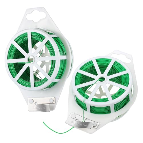 Toyvian 2 Rollen Vine Tie Straps Grün mit Integriertem Trimmer Pflanzendraht Flexibel und Robust für Garten Kletterpflanzen Pflanzenbindung und Kabelorganisation Toyvian 2 Rollen Vine Tie Straps Grün mit Integriertem Trimmer Pflanzendraht Flexibel und Robust für Garten Kletterpflanzen Pflanzenbindung und Kabelorganisation von Toyvian