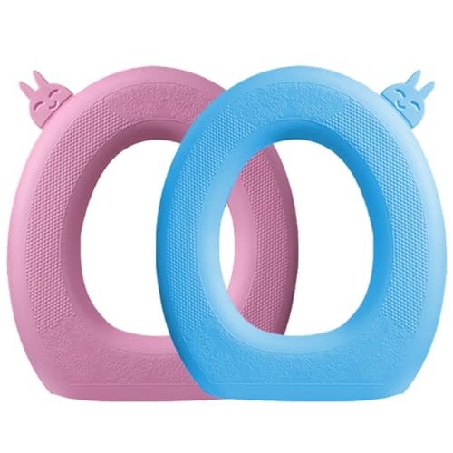 Toyvian 2 STÜCK Eva wasserdichte Toilettensitzauflagen Atmungsaktive Wiederverwendbare Wc sitzmatten Passend für Runde Toiletten rutschfest Waschbar Toilettenpolster für Zuhause von Toyvian
