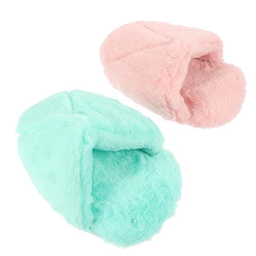 Toyvian 2 STÜCK Hamster Nester Weiche Haustier Sofas aus Baumwolle Winterliche Bequeme Schlafplätze für Meerschweinchen und Kleine Tiere als Kuschelhöhle für Hamster Zufällige Farbe von Toyvian