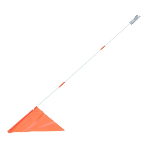 Toyvian 2 Sätze Doppelseitige Fahrrad Sicherheitsflagge Orange mit Glasfaserstange und Montagehalterung Hohe Sichtbarkeit Einfache Installation Strapazierfähiges Material Zufällige Farbe von Toyvian