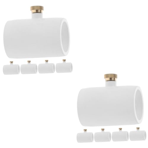 Toyvian 2 Sätze Düsennebel Emitter Beschlagen Herr Nebeldüse Sprühdüse Für Schlauch Sprühwischer Mit Sprühdüse Garten-ersatzdüse Kühlsystemzubehör PVC Weiß 5 Stücke * 2 von Toyvian