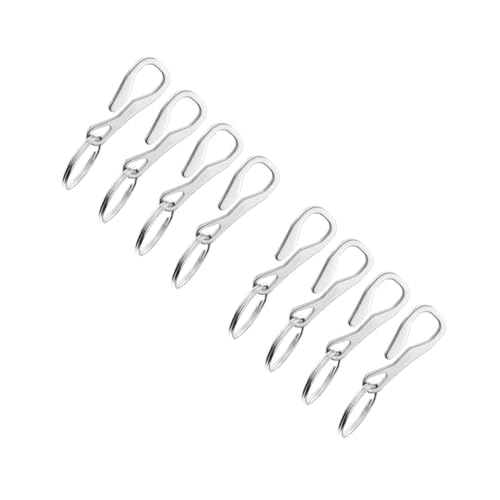 Toyvian 2 Sätze Keychain Schlüssel Form Klein Abnehmbar Karabiner Tragbare Hängende Schnalle Hängende Schnallen Rostfreier Stahl Silber 4 Stück * 2 Toyvian 2 Sätze Keychain Schlüssel Form Klein Abnehmbar Karabiner Tragbare Hängende Schnalle Hängende Schnallen Rostfreier Stahl Silber 4 Stück * 2 von Toyvian