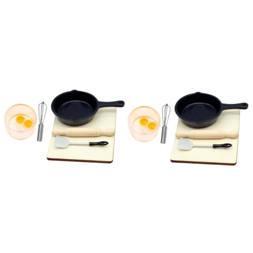 Toyvian 2 Sätze Miniaturküchenzubehör Set Teiliges Puppenhaus Backwerkzeug Hochwertigem Kiefernholz Für Realistische Spielküchen Und Kreative Dekoration 7 Stücke * 2 Toyvian 2 Sätze Miniaturküchenzubehör Set Teiliges Puppenhaus Backwerkzeug Hochwertigem Kiefernholz Für Realistische Spielküchen Und Kreative Dekoration 7 Stücke * 2 von Toyvian