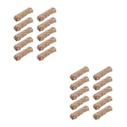 Toyvian 2 Sätze Outdoor Feuerstarter Seil Professionelle Camping Seile Für Grillen Wandern Und Hellbraun 10 Stück * 2 von Toyvian