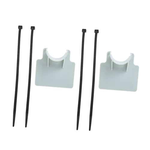 Toyvian 2 Sätze Schwimmbad Schlauchhalter Set Starke Unterstützung Einfache Installation für Pools Geeignet mit Grauen PP Halterungen und Nylon Bindern von Toyvian