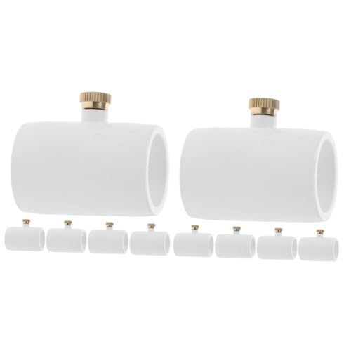 Toyvian 2 Sätze Sprühkühlsystem Nebel Emitter Sprühdüse Für Schlauch Verbindungsschlauch Sprühsystem Sprühwischer Rohrverbinder Mit Zerstäuberdüse Kühlsystemzubehör PVC Weiß 5 Stücke * 2 von Toyvian