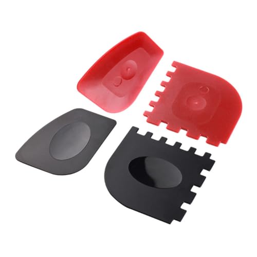 Toyvian 2 Sätze Teiliges Für Gusseisenpfannen Robuste Schaber Für Kochgeschirr Hitzebeständig Antihaftbeschichtet Für Grill Und Herdplatten Rot 4 Stücke * 2 von Toyvian