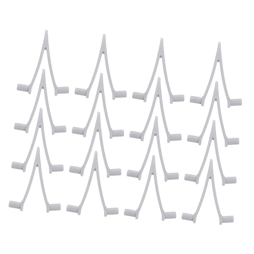 Toyvian 2 Sätze V-Clip Für Den Pool Bürsten Groß Schwimmbad Reinigung Clips Pools Poolversorgung Befestigungsclip Für Den Blattskimmer Pool-zubehör Vakuumkopfclip Plastik Weiß 24 Stück * 2 von Toyvian