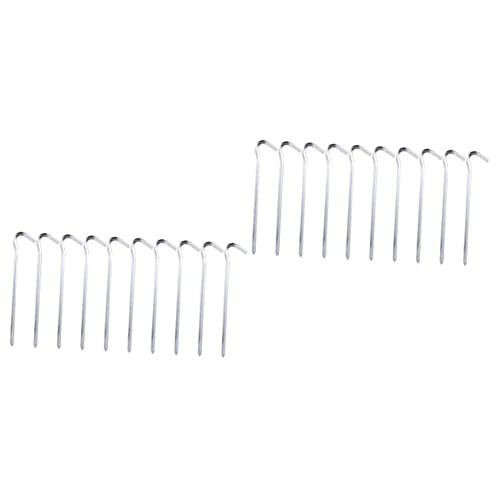 Toyvian 2 Sätze Zeltspitzen Fragezeichenform Outdoor Camping Heringe Bodenanker Für Zelte Und Garten Dekoration 10 Stück * 2 von Toyvian