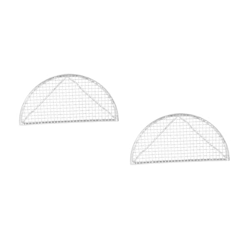 Toyvian 2 Stck. Frittiernetz Aus Edelstahl Backofengestell Ölsprühgerät Ölauffangbehälter Ölsieb Tank Ölspray Elektrischer Dampfgarer Zum Kochen Dash Eierkocher Silver Rostfreier Stahl von Toyvian