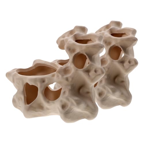 Toyvian 2 Stück Aquarium Betta Fischhöhle Zubehör Keramik Versteck Felsen für Wassertiere Höhle für Garnelen Versteck Zucht Spielzeug Versteck Steine Haus Toyvian 2 Stück Aquarium Betta Fischhöhle Zubehör Keramik Versteck Felsen für Wassertiere Höhle für Garnelen Versteck Zucht Spielzeug Versteck Steine Haus von Toyvian