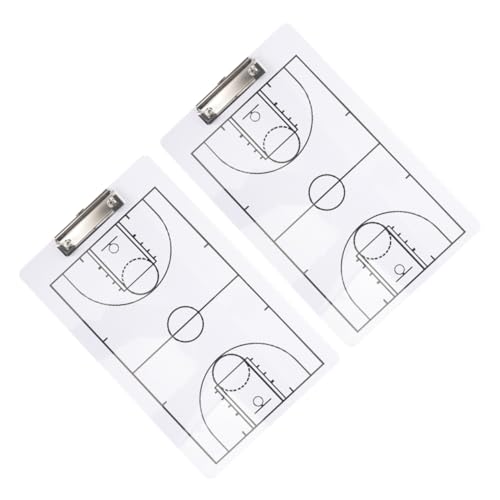 Toyvian 2 Stück Basketball Schreibtafel Tragbares Taktikboard für Trainer Whiteboard Leichtes Multifunktionales Design für Basketballtraining und Strategien Toyvian 2 Stück Basketball Schreibtafel Tragbares Taktikboard für Trainer Whiteboard Leichtes Multifunktionales Design für Basketballtraining und Strategien von Toyvian
