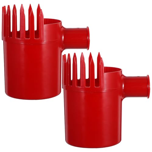 Toyvian 2 Stück Beerenpflücker-Rechen, Blaubeerrechen, Schaufelkäfig, Obsterntewerkzeug für Blaubeeren und kleine Früchte, für Gartenarbeit und Ernte im Freien, Rot Toyvian 2 Stück Beerenpflücker-Rechen, Blaubeerrechen, Schaufelkäfig, Obsterntewerkzeug für Blaubeeren und kleine Früchte, für Gartenarbeit und Ernte im Freien, Rot von Toyvian