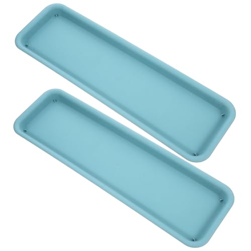 Toyvian 2stücke Kunststoff Pflanzenschalen Für Rechteckige Blumentopfschalen Wasserschalen Für Innenpflanzen Pflanzschalen Mit Abflusssystem Für Blumentöpfe von Toyvian