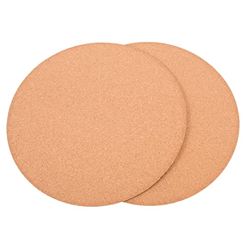 Toyvian 2 Stück Blumentopfmatte Kork drinnen Pads mit unglasiert Wasserabsorptionsanlagen -Untersetzer Pflanzenuntersetzer Innenpflanzenschale Pflanzetaucers Tabletts Garten-Pflanzmatte von Toyvian