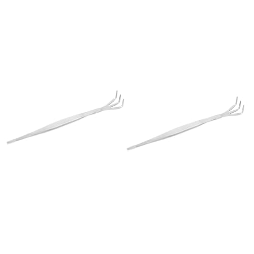 Toyvian 2 Stück Bonsai Rake Multifunktionale Gartenharke und Pinzette Werkzeug für Bonsai Pflege und Gartenarbeit für Aufbewahrung Robuste und Benutzerfreundliche Konstruktion von Toyvian