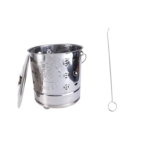 Toyvian 2 Stück Brenntonne für Garten Robuste Feuerstelle mit Lüftungsöffnungen zur Effizienten Verbrennung Abfällen Silber Toyvian 2 Stück Brenntonne für Garten Robuste Feuerstelle mit Lüftungsöffnungen zur Effizienten Verbrennung Abfällen Silber von Toyvian