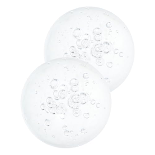 Toyvian 2 Stück Brunnenglaskugel kristallkugel wasserfontäne Dekorative Glaskugel Transparent Glaskugel beleuchtete glaskugel dekorative Kugeln Tischbrunnen Kristallglaskugel Tischplatte von Toyvian
