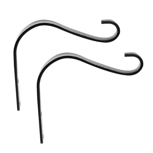 Toyvian 2 Stück Eisenhaken für Balkonblumentöpfe Dekorative Rostbeständige Pflanzhalterungen zum Aufhängen von Blumentöpfen Laternen und Windspielen Geeignet für Garten Terrasse und von Toyvian