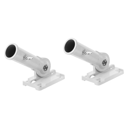 Toyvian 2 Stück Fahnenmast Halterung Aluminiumlegierung Verstellbar und Installieren Geeignet für Garten und Werbefahnen und Langlebig für Wandmontage von Toyvian