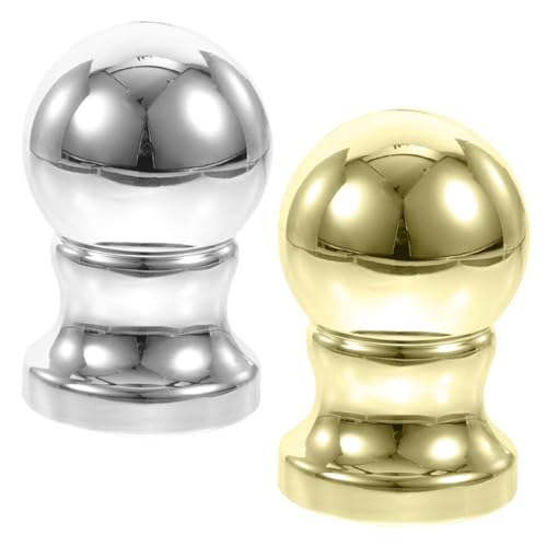 Toyvian 2 Stück Fahnenmastkopf Flaggenmastkugel Fahnenmast Endkappe Fahnenmastspitze Endkappe Für Kugelfahnenmast Fahnenmast Ball Topper Fahnenmast-Kugel-Ornament Flagge Im Freien Abs von Toyvian