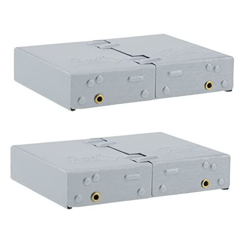 Toyvian 2 Stück Faltbarer Campingkocher Teiliges Tragbarer Alkoholfester Kochherd Kompakt Leicht Klappbar Robustes Design für Camping Wandern Backpacking Outdoor Kochen von Toyvian