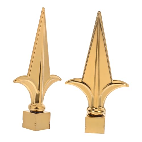 Toyvian 2 Stück Flaggenmast Spitze Goldene Dekoration für Gartenzaun Eleganter Metall Finial mit Präziser Verarbeitung Installieren Rostfrei und Langlebig Toyvian 2 Stück Flaggenmast Spitze Goldene Dekoration für Gartenzaun Eleganter Metall Finial mit Präziser Verarbeitung Installieren Rostfrei und Langlebig von Toyvian