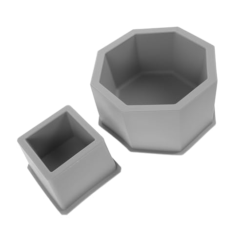 Toyvian 2 Stück Form für Blumentöpfe Betonhandwerksform Mini -Pflanzerform Blumentopfform Gips -Pflanzerform Desktop -Pflanzentopfform Silikonzementformen Tontopfform Kieselgel Hellgrau von Toyvian