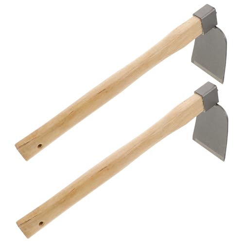 Toyvian 2stücke Hacke Für Garten Mit Holzgriff Unkrautstecher Zum Bodengraben Werkzeug Zum Auflockern Von Erde Für Pflanzen Und Gartenpflege von Toyvian