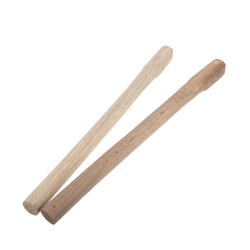 Toyvian 2 Stück Gartenhackegriff Stangengriffe Gartenzubehör Griff für Hacke Werkzeuggriff handhaben Hackengriffe Gartenhacke mit Holzstiel Spatengriff Schaufelgriffe hölzern Hellbraun von Toyvian