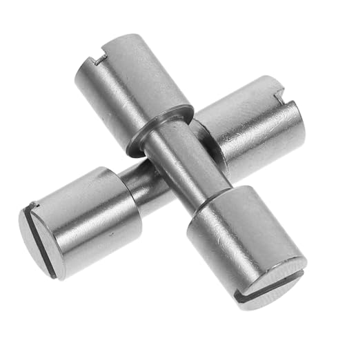 Toyvian 2 Stück Griff-zu-zu-Lock-Schnalle Austausch des Messergriffs Kupfernieten Messergriff Nieten Stailens Stahlgriffstifte Messergriffbolzennieten Messer-Hardware Messing Grey von Toyvian
