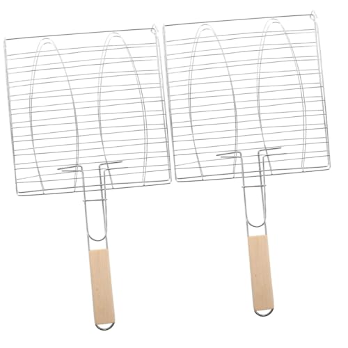 Toyvian 2 Stück Grillkorb für Fleisch Hochwertiges Grillwerkzeug Robustes Grillnetz für BBQ für Camping und Outdoor zu Reinigen Handhaben Toyvian 2 Stück Grillkorb für Fleisch Hochwertiges Grillwerkzeug Robustes Grillnetz für BBQ für Camping und Outdoor zu Reinigen Handhaben von Toyvian