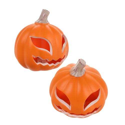 Toyvian 2 Stück Halloween Kürbislaterne Große Aushöhlte LED Kürbisdekoration für Fensterdisplay und Partys für Festliche Dekoration ohne Batterien Toyvian 2 Stück Halloween Kürbislaterne Große Aushöhlte LED Kürbisdekoration für Fensterdisplay und Partys für Festliche Dekoration ohne Batterien von Toyvian