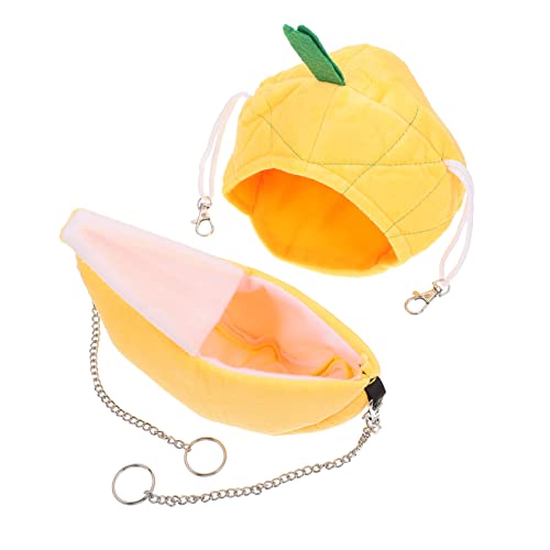 Toyvian 2 Stück Hamster Hängematte Banane Ananas Design Kreatives Kleintierhängematte Haustierbett für Hamster und Kleine Nagetiere als und Ruheplatz Toyvian 2 Stück Hamster Hängematte Banane Ananas Design Kreatives Kleintierhängematte Haustierbett für Hamster und Kleine Nagetiere als und Ruheplatz von Toyvian