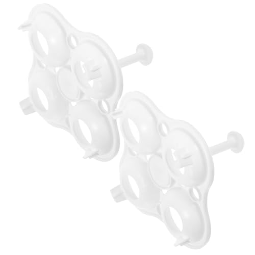 Toyvian 2 Stück Hitzebeständiges Dampfgarer Rack mit Kammern Universeller Eierdampfhalter aus Stabilem Material für Gemüse Krabben und Eier Leicht zu Reinigen und Vielseitig Einsetzbar von Toyvian