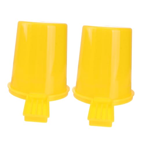 Toyvian 2 Stück Imkerei Werkzeuge Imkerei Ausrüstung -Eingangsfutterspender Bienenfütterung Runde -Wasserfuttermittel -Feeder Imkereibedarf Gelb von Toyvian